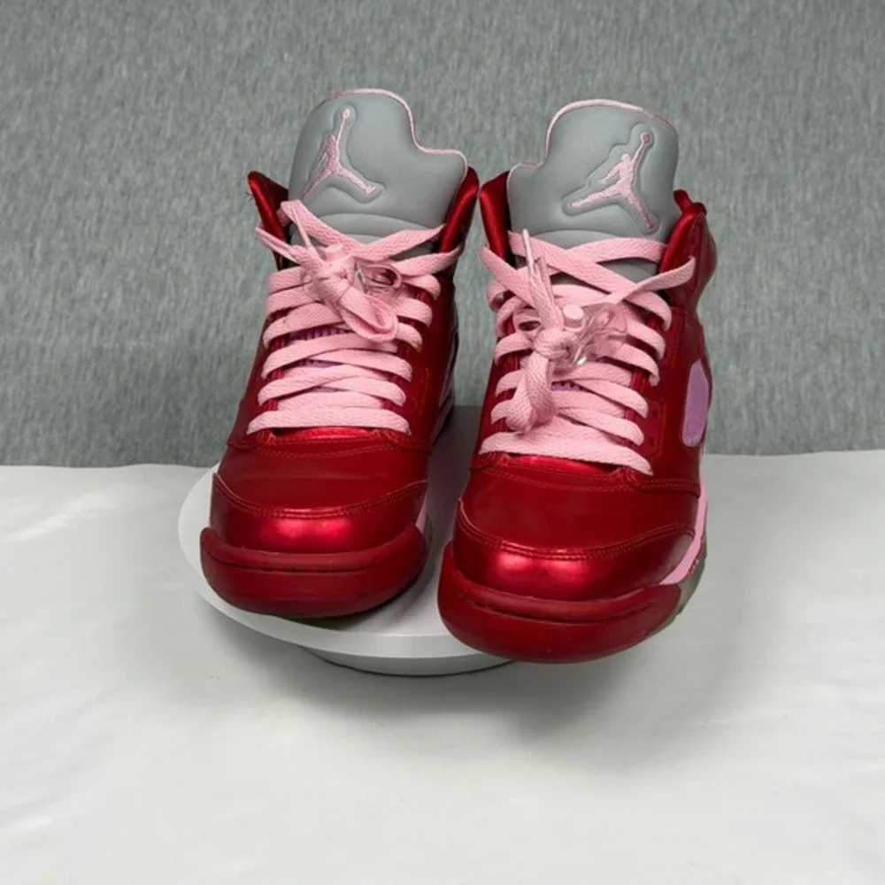 Jordan 5 Retro GS Valentines Day Gym Red Ion Pink 440892-605‎ Mens 6.5Y Womens 8